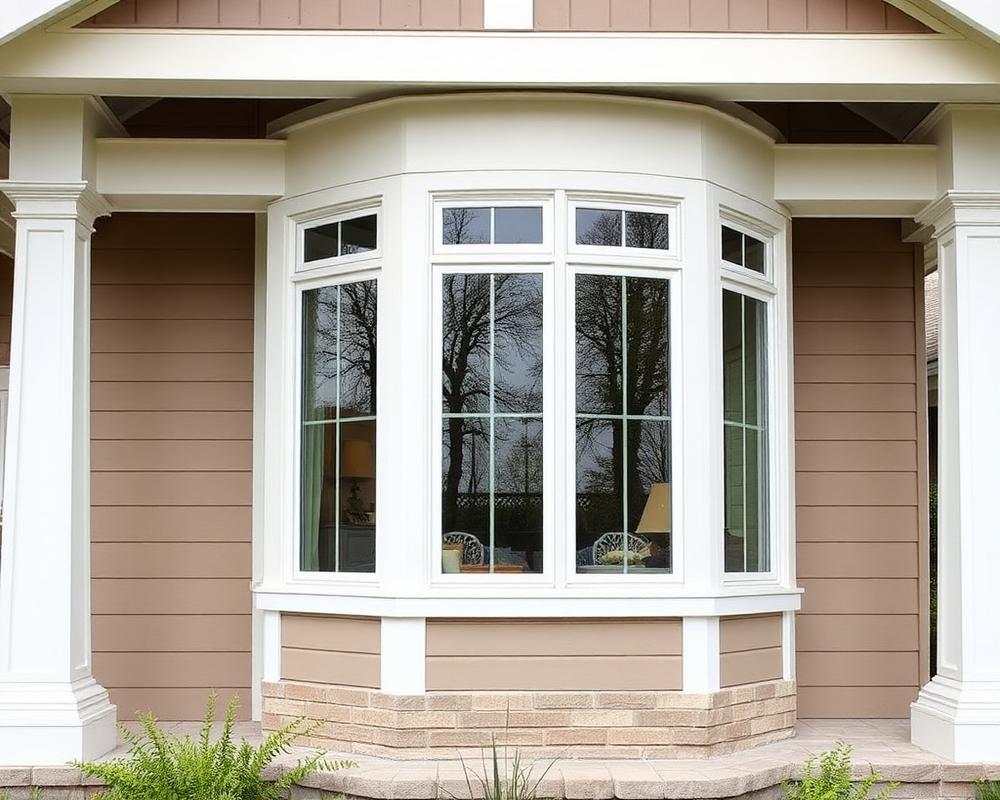 Bay window installation on a craftsman home
