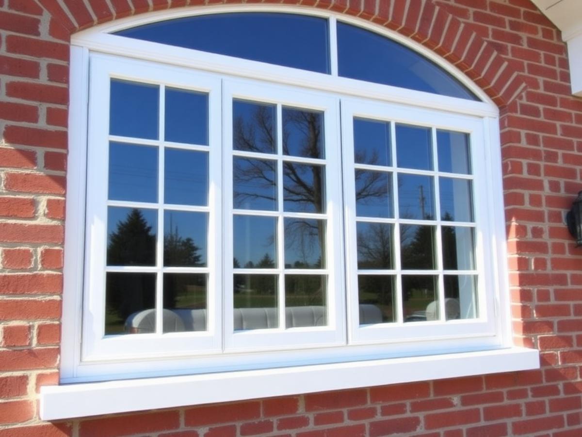 New energy-efficient windows on a brick home